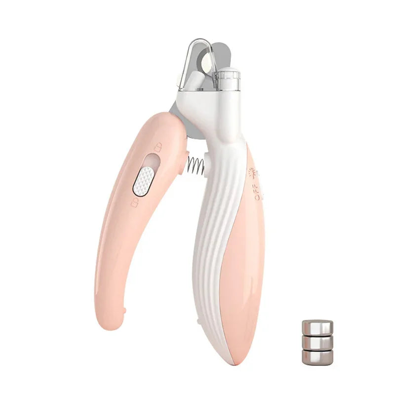 Pet Nail Clipper with LED Light – Safe Trimming for Cats & Dogs, 6 Colors
