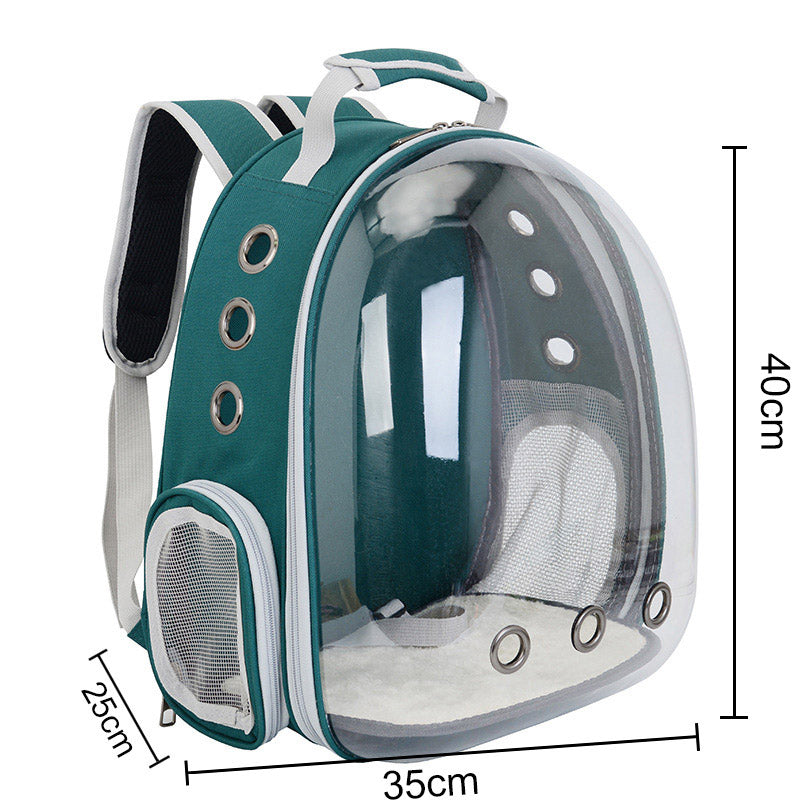 Transparent Capsule Cat Carrier Backpack – Breathable, Durable & Stylish | 8 Colors | Travel Pet Bag