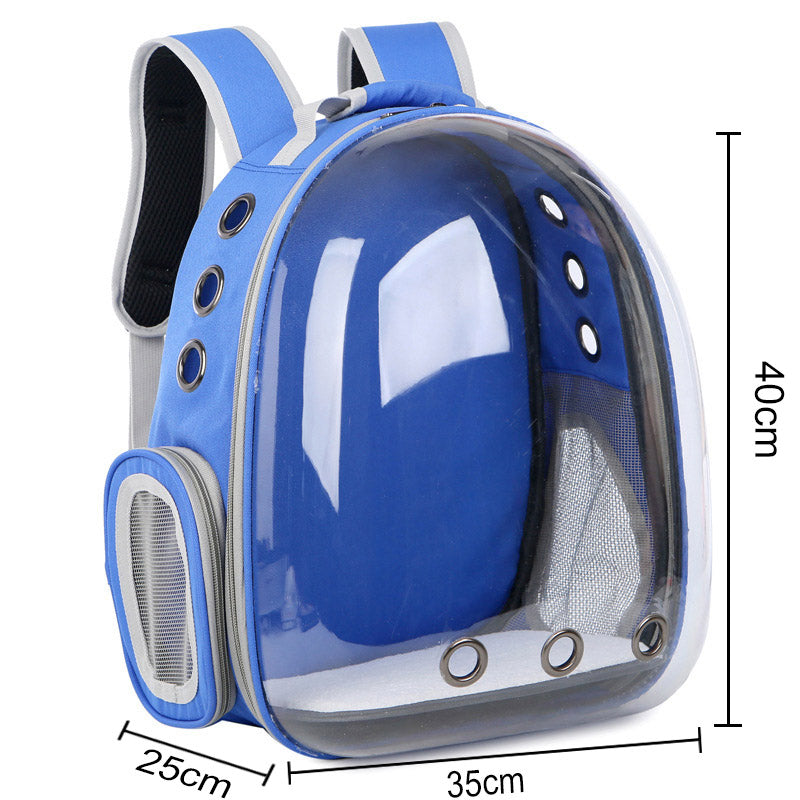 Transparent Capsule Cat Carrier Backpack – Breathable, Durable & Stylish | 8 Colors | Travel Pet Bag