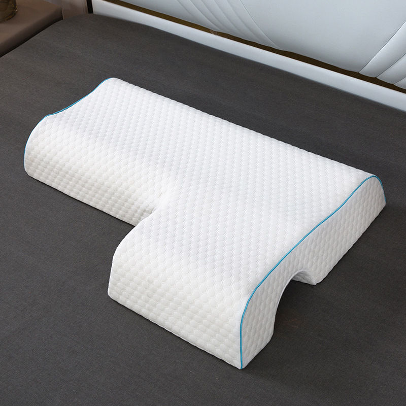 Couples Memory Foam Pillow | Arched Side Sleeper Cuddle Pillow