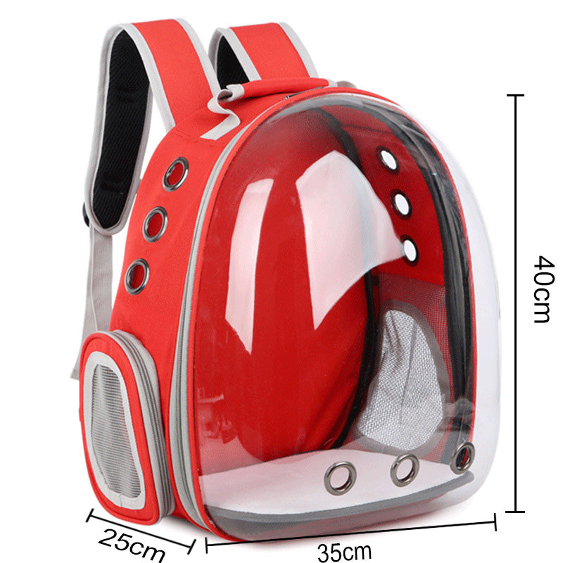 Transparent Capsule Cat Carrier Backpack – Breathable, Durable & Stylish | 8 Colors | Travel Pet Bag