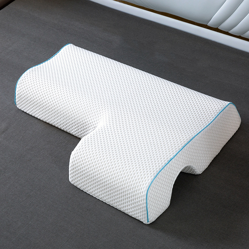 Couples Memory Foam Pillow | Arched Side Sleeper Cuddle Pillow