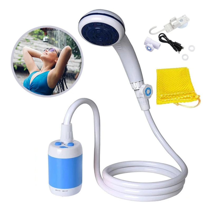 Portable Camping Shower Set | 5200mAh Electric Shower Pump