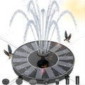 Solar Powered Water Fountain Pump – 6 Nozzles, No Batteries, 50-70cm Spray