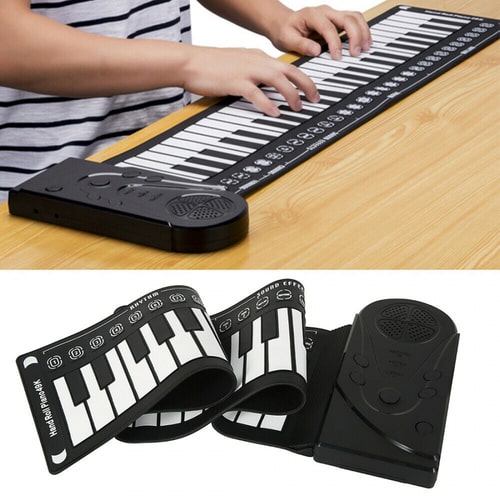 Roll-Up Electric Piano Keyboard