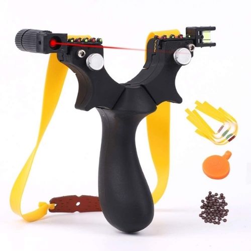 Laser Guided Slingshot | Precision Laser Sight | Ergonomic Recurve Handle