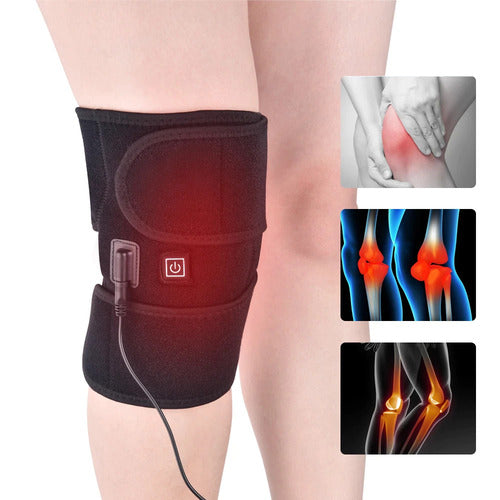 Heated Knee Brace – Far Infrared Therapy | Rechargeable 7.4V Battery | Arthritis & Injury Pain Relief
