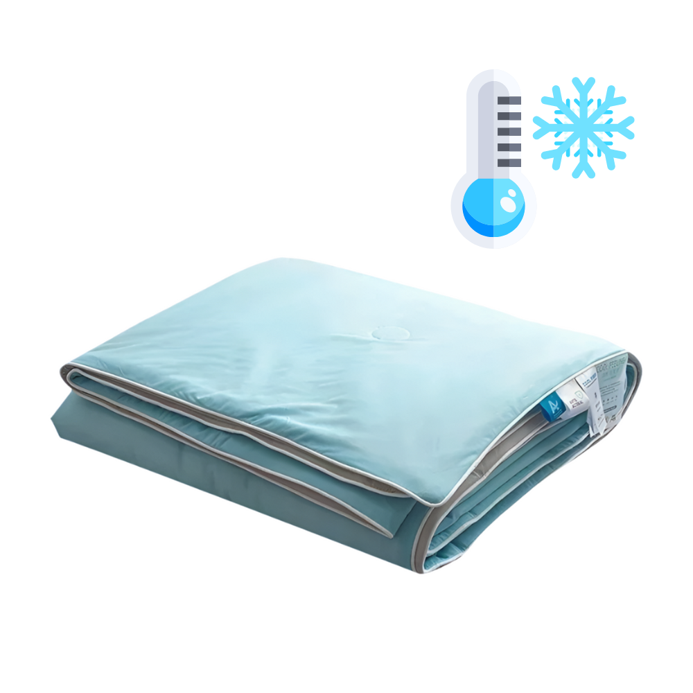 Summer Cooling Blanket – Double-Sided Cool-Touch | Moisture-Wicking | Hypoallergenic | Twin & Queen