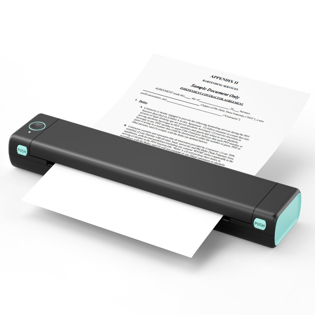 Portable Inkless Thermal Printer – A4 & Letter | Bluetooth | iOS, Android & Laptop | No Ink Needed | M08F