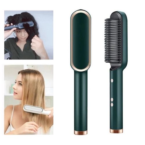 Hair Straightening Brush | Ionic PTC Heat | Ready in 20 Seconds