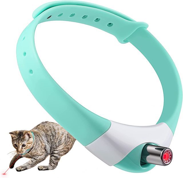 Automatic Laser Cat Collar Toy | Hands-Free LED Interactive Toy