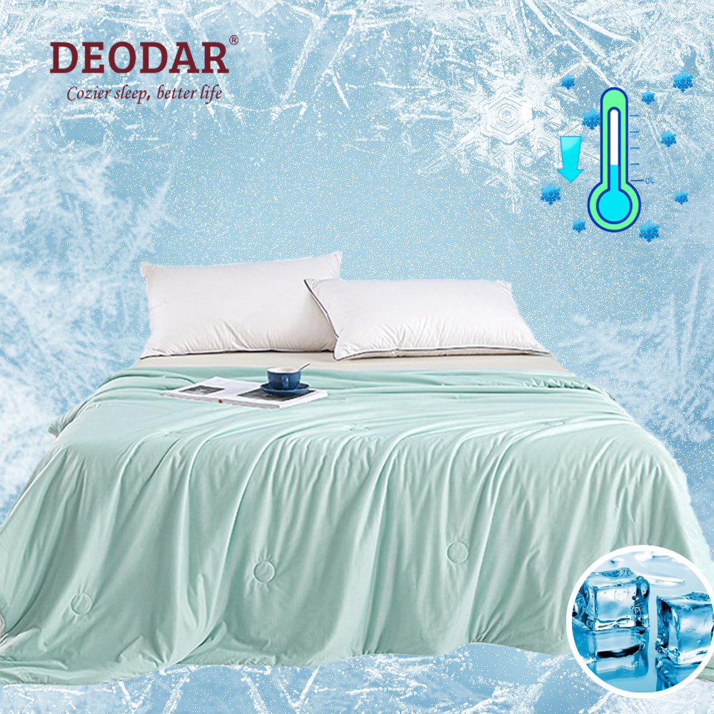 Summer Cooling Blanket – Double-Sided Cool-Touch Fabric | Moisture-Wicking | 150x200cm | 6 Colors