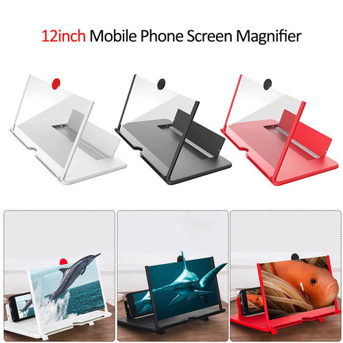 Phone Screen Magnifier – HD Foldable Smartphone Projector Stand