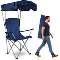 Camping Chair with Canopy | UPF 50+ Sunshade | 350 lbs Capacity