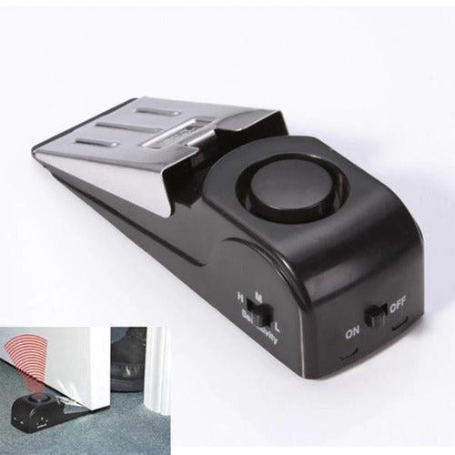 Door Stop Alarm | 3-in-1 Security Door Stopper with Loud Alarm | Hotel & Home