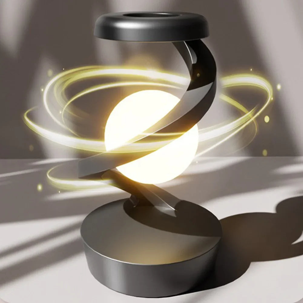 Levitating Ball Lamp | RGB LED Moon Lamp with 15W Wireless Charger