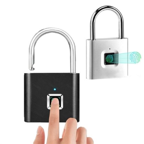 Fingerprint Padlock | 0.5s Unlock | Zinc Alloy Smart Lock | 10 Fingerprints