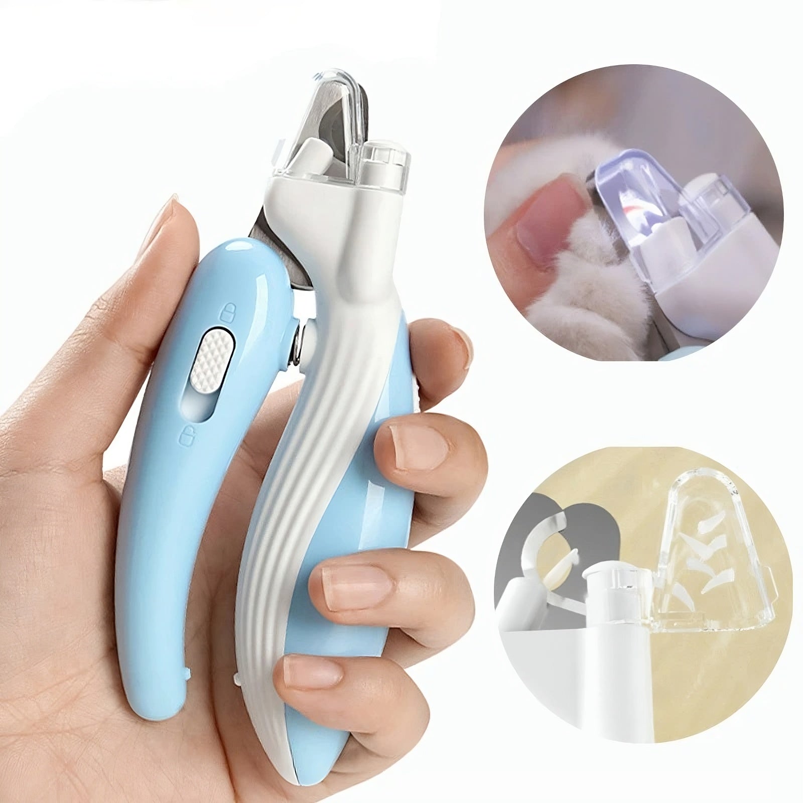 Pet Nail Clipper with LED Light – Safe Trimming for Cats & Dogs, 6 Colors