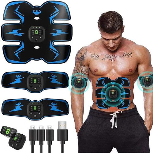 EMS Muscle Electrostimulator – ABS Toning Belt | 15 Min/Day | Wearable Body Trainer for Abs, Arms & Legs