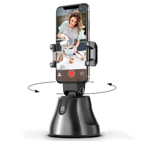 Face Tracking Phone Holder – Auto 360° Rotation
