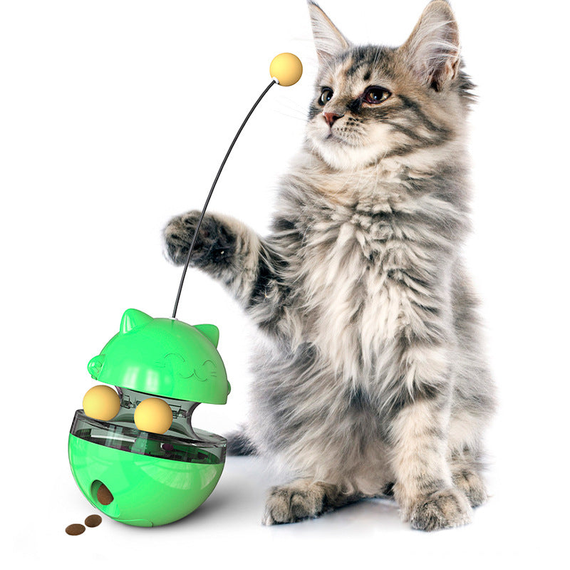 Interactive Cat IQ Treat Ball – Self-Play Food Dispenser Toy | Stimulates Mind & Reduces Boredom | 4 Colors