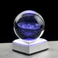 3D Galaxy Crystal Ball – Solar System Decor