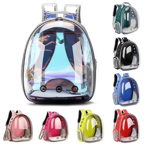 Transparent Capsule Cat Carrier Backpack – Breathable, Durable & Stylish | 8 Colors | Travel Pet Bag