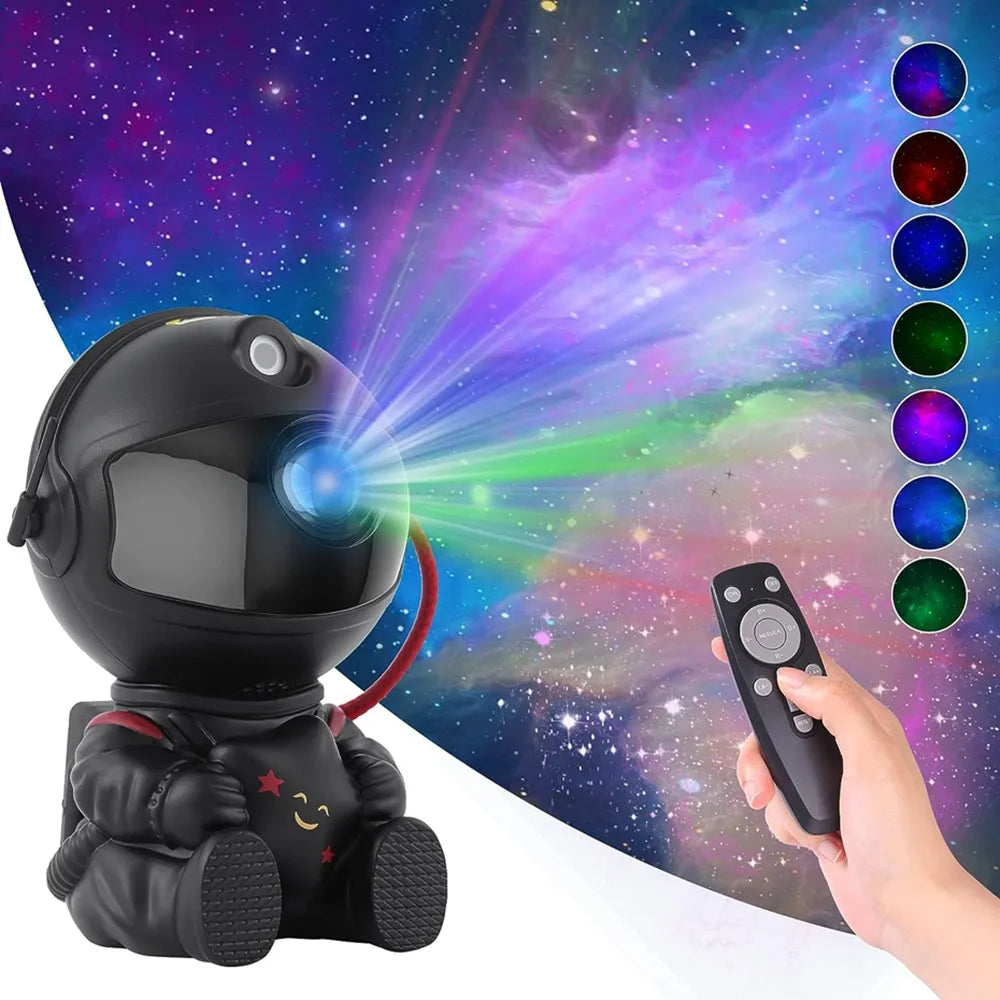 Astronaut Star Projector Galaxy Night Light – LED Nebula Lamp | Kids Bedroom Decor | Gift | 4 Colors