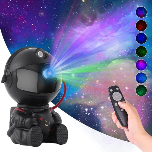 Astronaut Star Projector Galaxy Night Light – LED Nebula Lamp | Kids Bedroom Decor | Gift | 4 Colors
