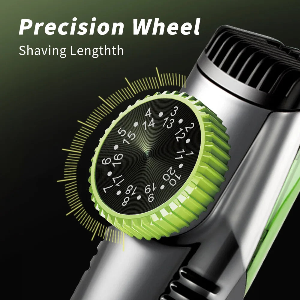 Cordless Vacuum Beard Trimmer for Men | 20 Length Settings
