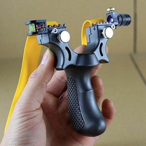 Laser Guided Slingshot | Precision Laser Sight | Ergonomic Recurve Handle