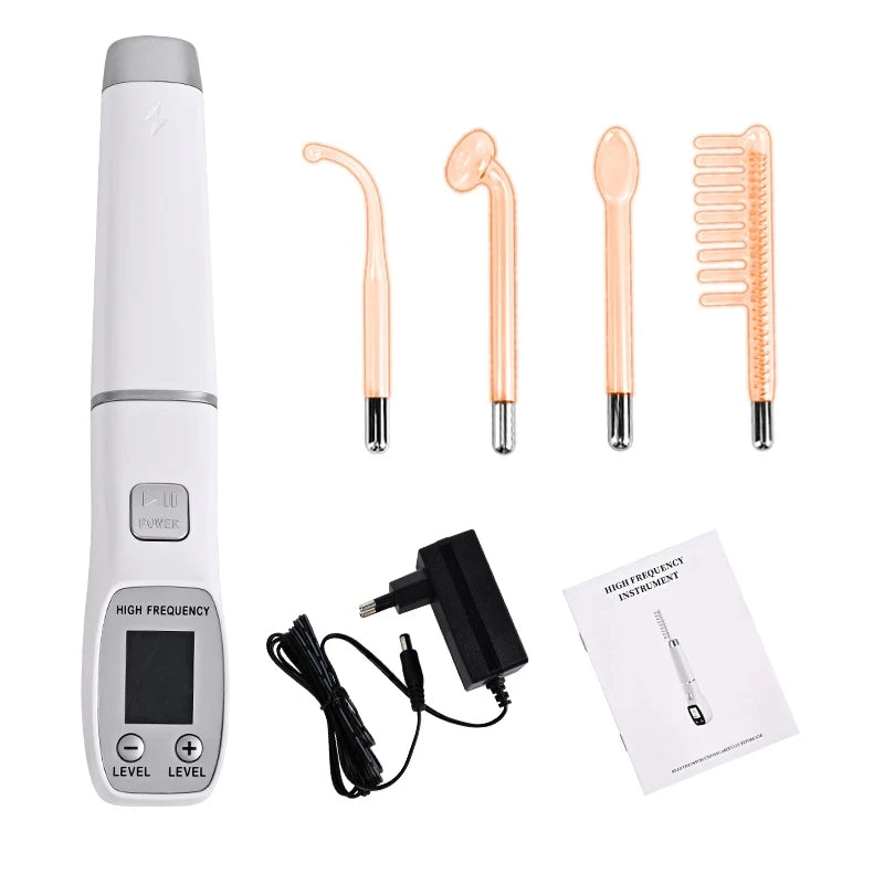 4-in-1 High Frequency Electrotherapy Wand | Anti-Aging Skin Care Device