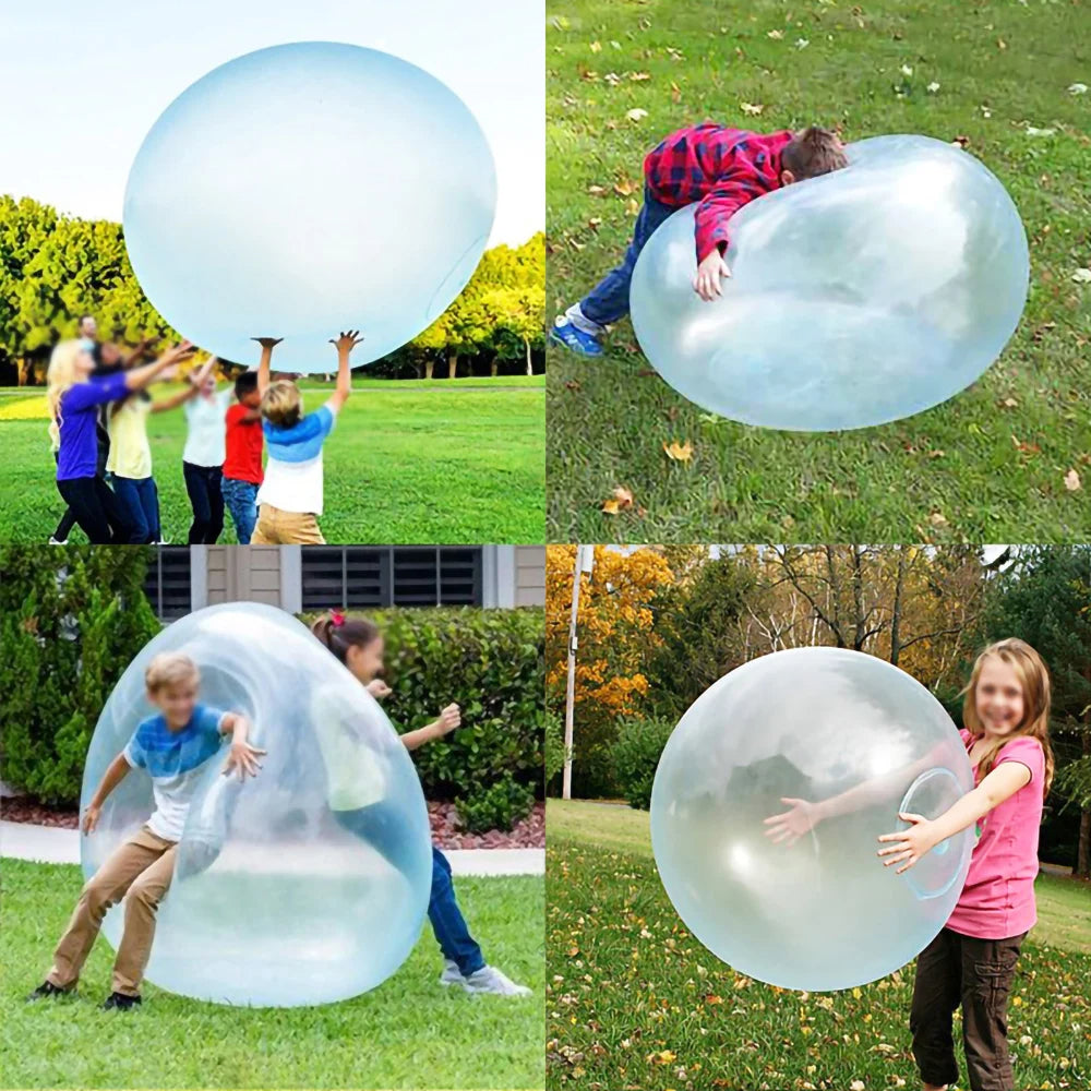 Giant Inflatable Bubble Ball – Kick, Bounce & Sit, 4 Sizes, 4 Colors