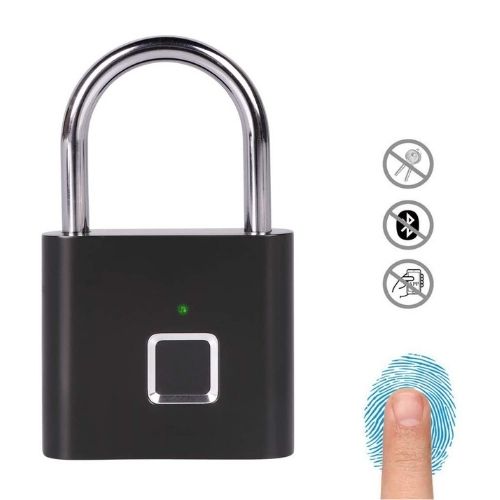 Fingerprint Padlock | 0.5s Unlock | Zinc Alloy Smart Lock | 10 Fingerprints