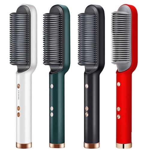 Hair Straightening Brush | Ionic PTC Heat | Ready in 20 Seconds