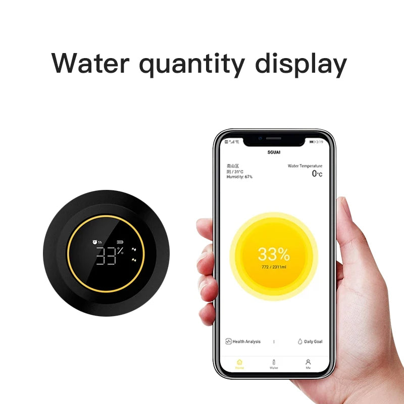 Smart Tuya Water Bottle – Bluetooth Hydration Tracker | Temperature Display | 24H Insulated
