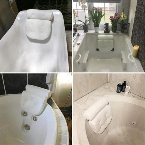 Luxury Bathtub Pillow – Neck & Back Support Headrest