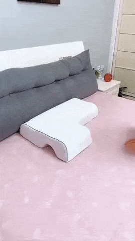 Couples Memory Foam Pillow | Arched Side Sleeper Cuddle Pillow