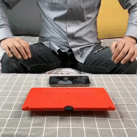 Phone Screen Magnifier – HD Foldable Smartphone Projector Stand