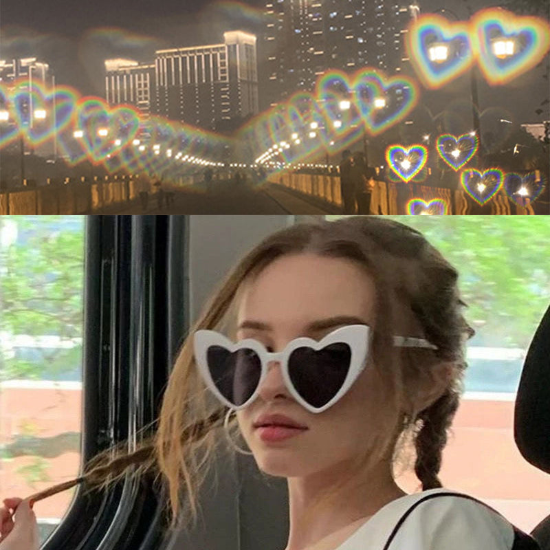 Heart-Shaped Diffraction Glasses | Festival & Fireworks Glasses