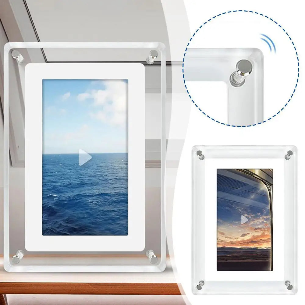 Acrylic Digital Photo Frame | HD LCD Display | 5", 7" & 10.1"