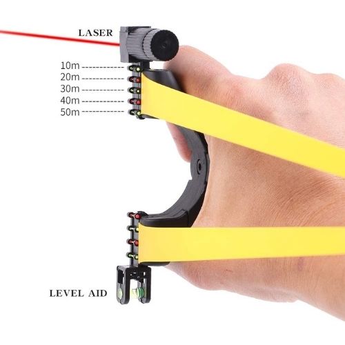 Laser Guided Slingshot | Precision Laser Sight | Ergonomic Recurve Handle