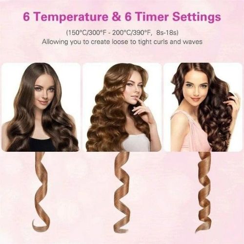Cordless Automatic Hair Curler – 5000mAh, Auto-Curl Timer, 150-200°C