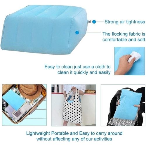 Leg Elevation Pillow – Memory Foam Wedge for Circulation, Swelling & Back Pain Relief