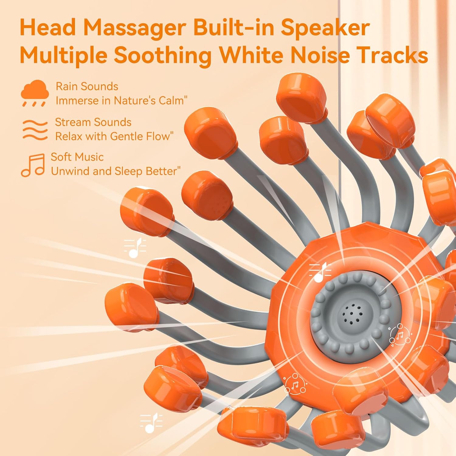 Head Massager for Migraine & Tension Relief | Wearable Scalp Massager