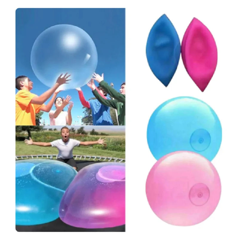 Giant Inflatable Bubble Ball – Kick, Bounce & Sit, 4 Sizes, 4 Colors