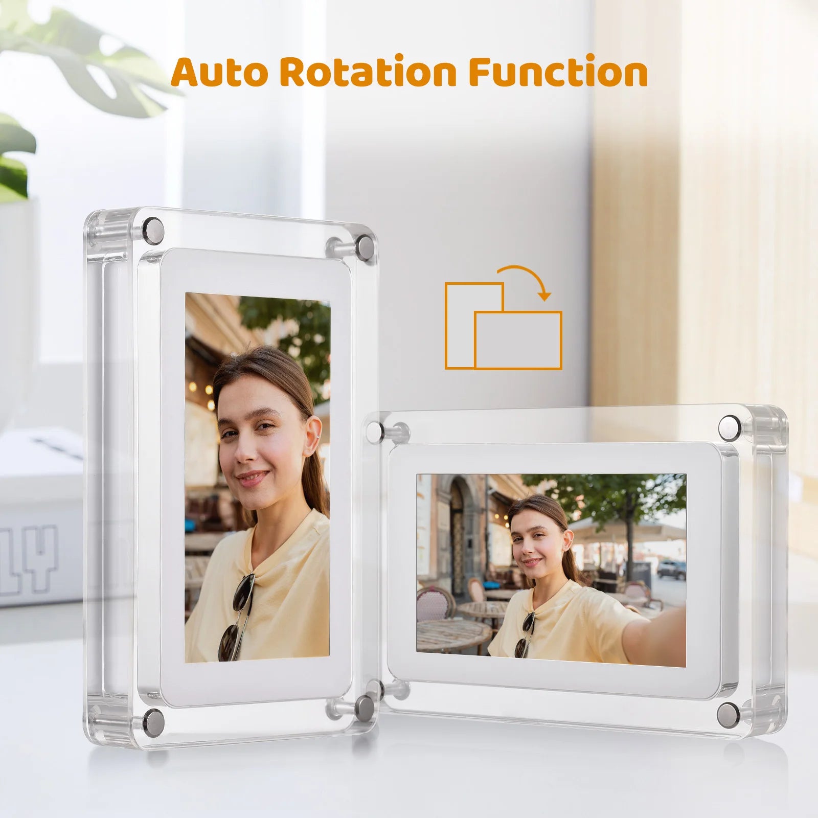 Acrylic Digital Photo Frame | HD LCD Display | 5", 7" & 10.1"
