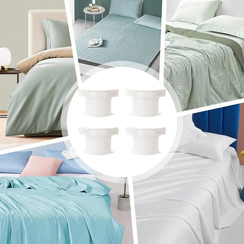 Bed Sheet Fasteners – Heavy-Duty Clips | Non-Slip Grip for Mattress, Sofa & Tablecloth | 4-Pack