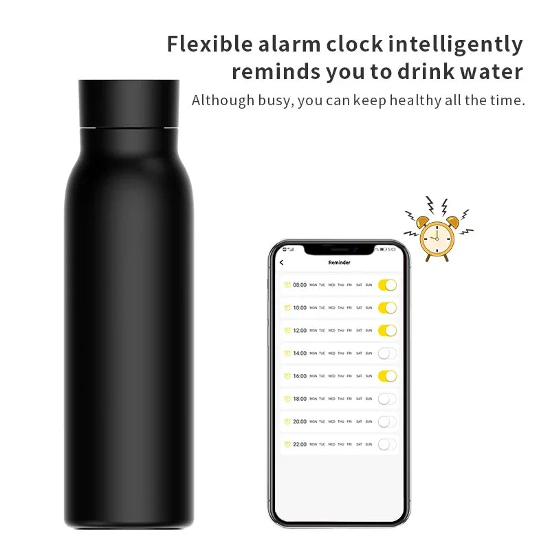 Smart Tuya Water Bottle – Bluetooth Hydration Tracker | Temperature Display | 24H Insulated