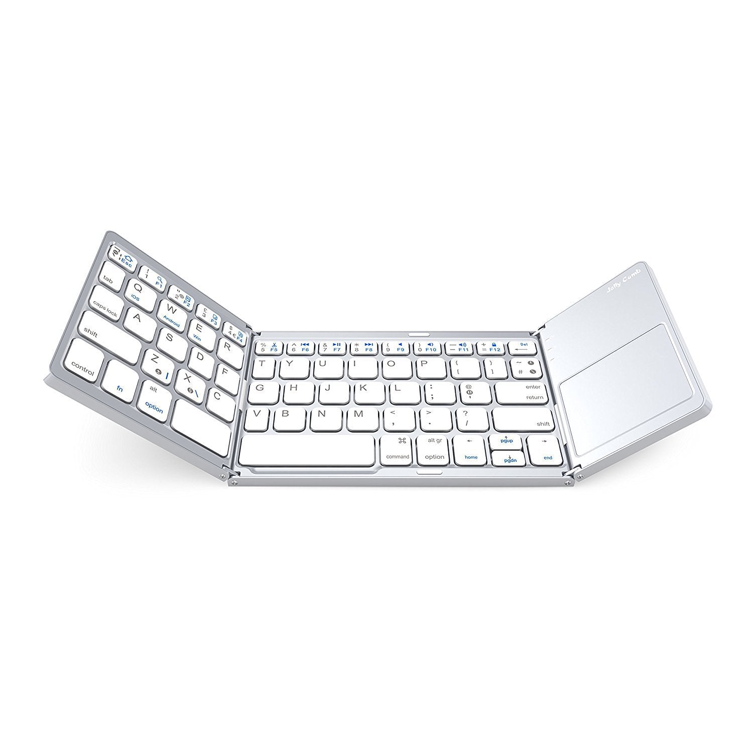 Foldable Bluetooth Keyboard | Multi-Touch Touchpad | Aircraft-Grade Aluminum | Pocket-Sized